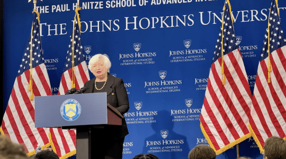 Secretary of the Treasury Janet L. Yellen delivered a remark on the U.S.-China Economic Relationship at Johns Hopkins School of Advanced International Studies on April 18, 2023