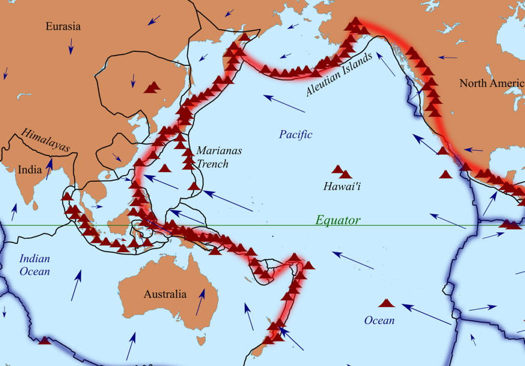 Pacific Ring of Fire – Sea floor geology – Te Ara Encyclopedia of New  Zealand