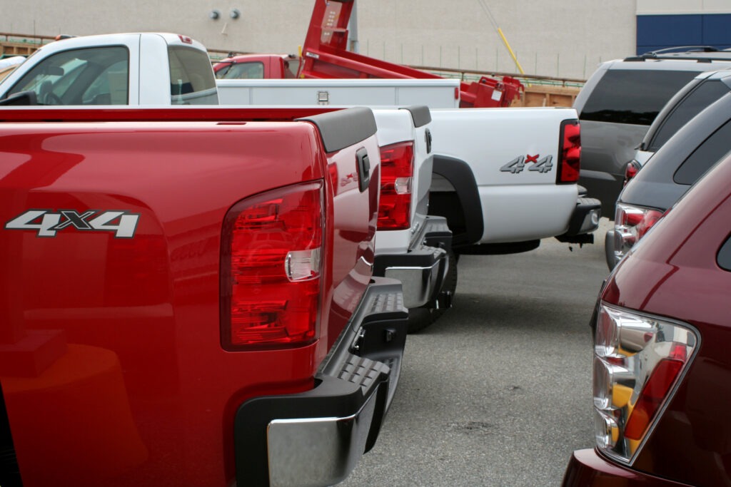 American dealership selling trucks and sport utility vehicles